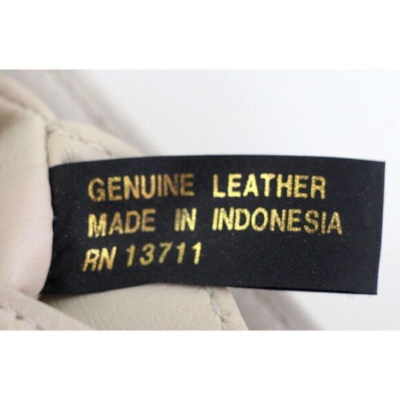 GIANI BERNINI CREAM WHITE GENUINE LEATHER SATCHEL SHOULDER BAG HANDBAG PURSE - Picture 11 of 15